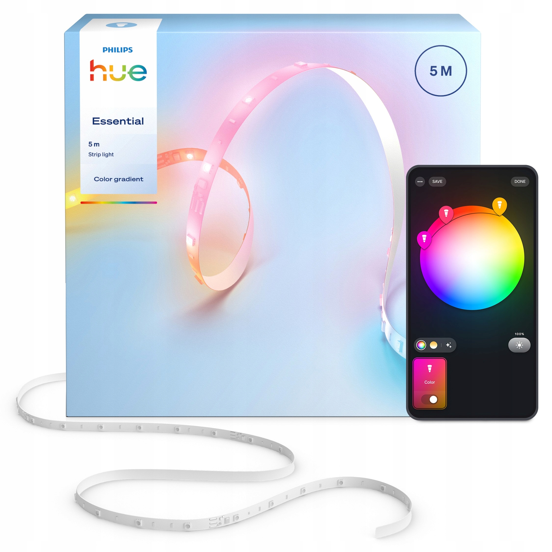 Led pásek 5 m Philips Hue Essential Gradient Rgb Inteligentní Smart