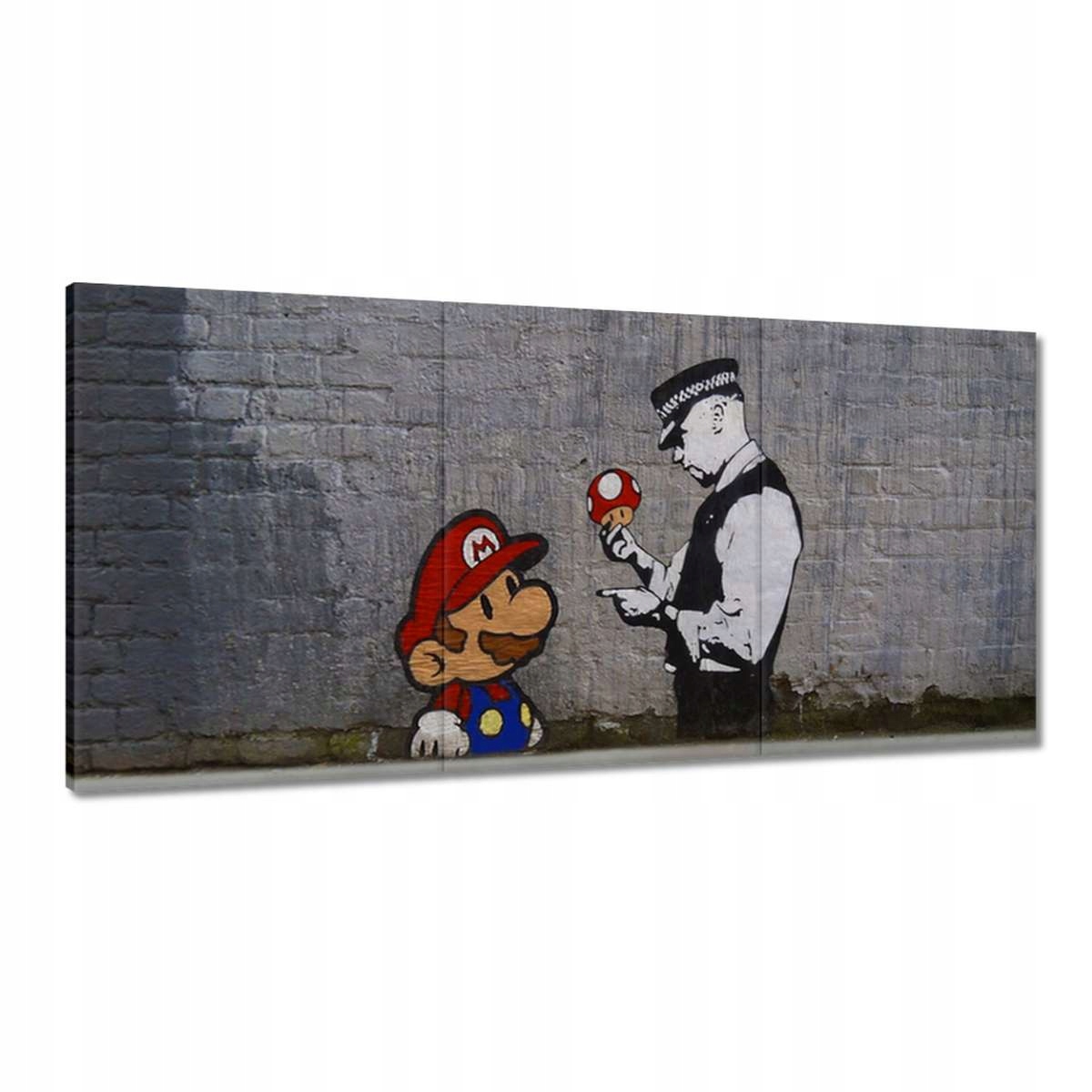 Obrazy 180x90 Banksy Grzybiarz Polícia