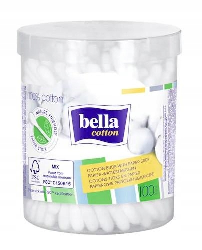 

Bella Cotton papierowe patyczki higieniczne 100szt
