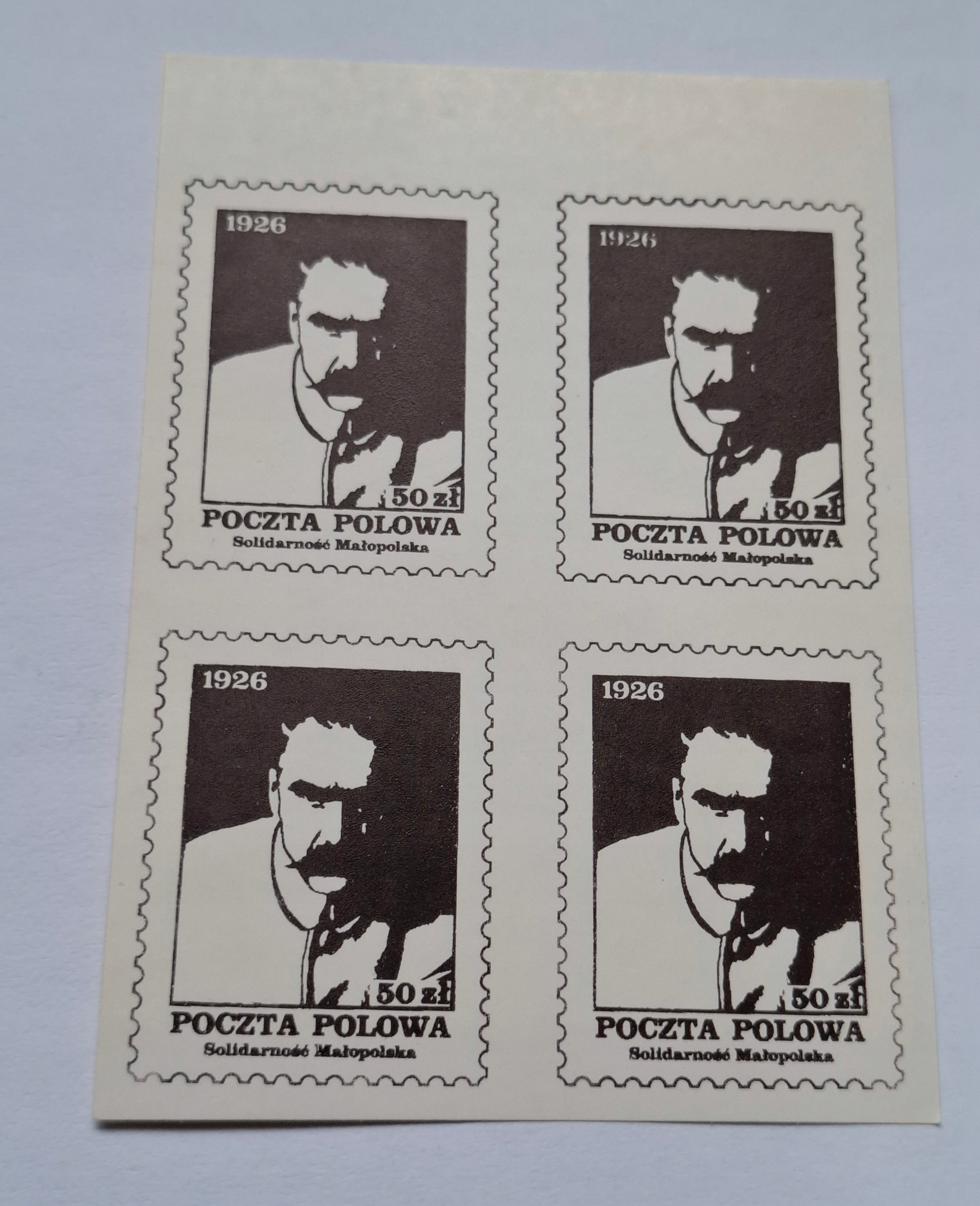 PIŁSUDSKI SOLIDARNOŚĆ POCZTA POLOWA BLOCZEK