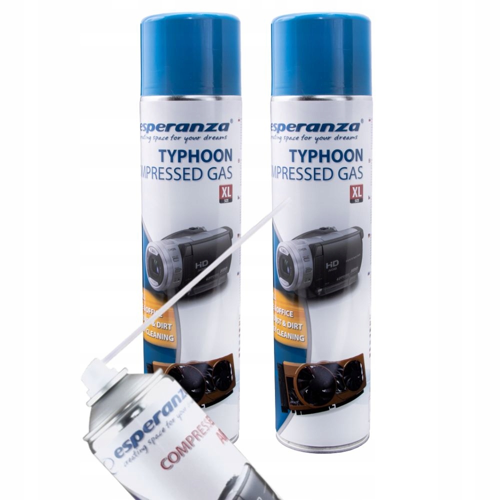 

Sprężone Powietrze 2x 750ml Rurką Esperanza Spray
