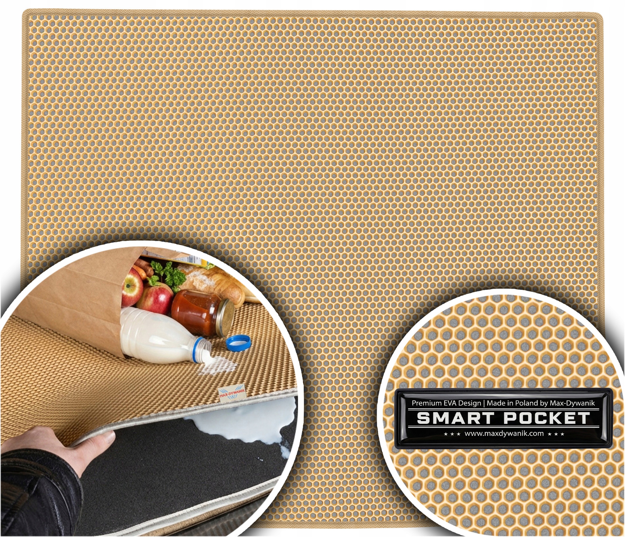 Ford Edge II Suv 2016-2021 Vložka do kufru Eva Smart Pocket Béžová