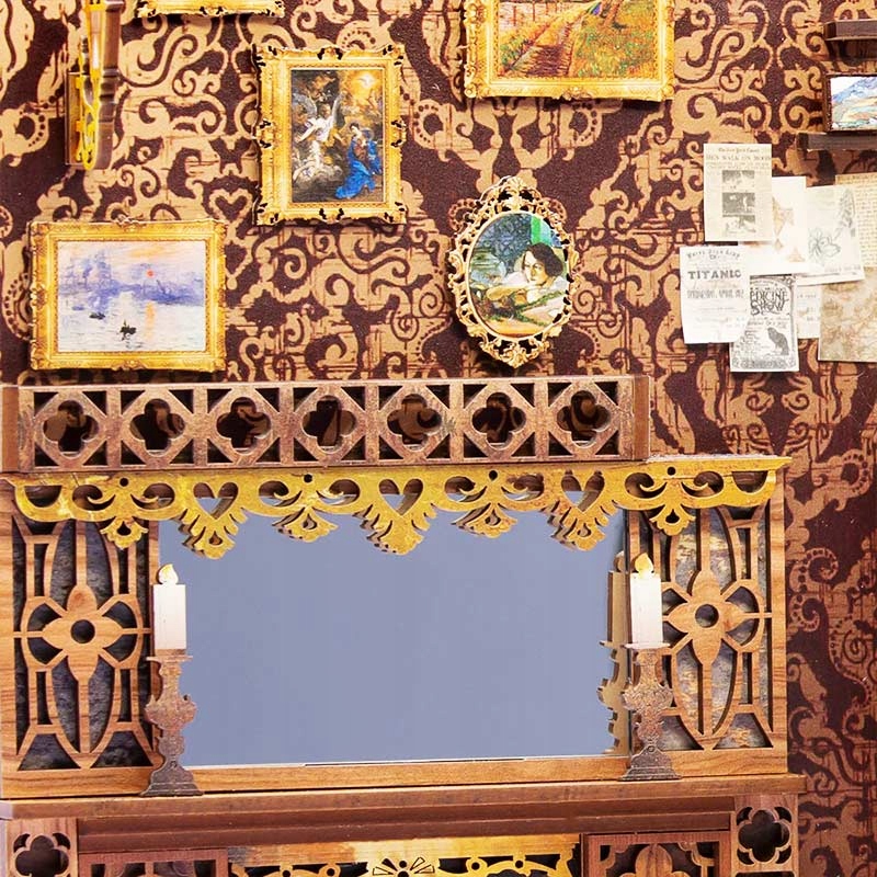 Miniaturowy domek Book Nook Klimatyczna księgarnia CuteBee Książka Model 3D Minimalny wiek dziecka 9