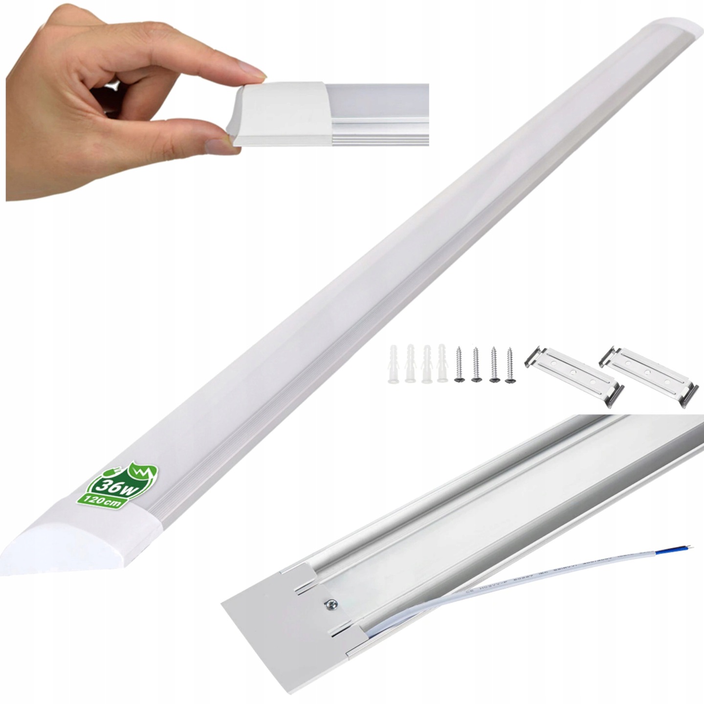 

Panel Led slim baten Ecolight 36W 120cm neutralna