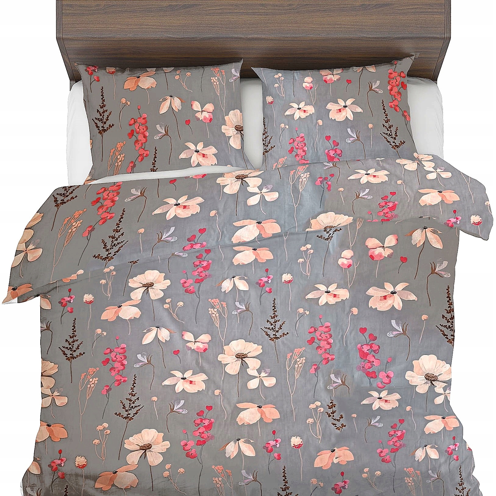 Antialergické Povlečení 140x200+1x50x60 100% přírodní Bavlna Eko květiny