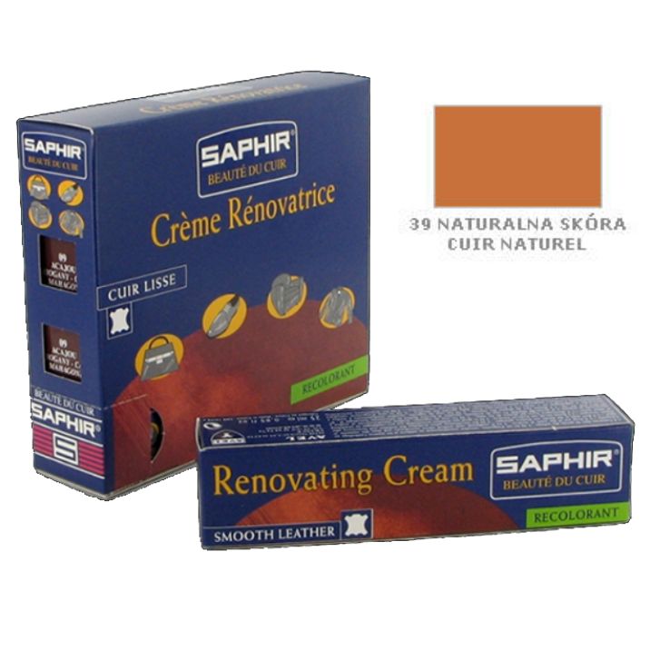 SAPHIR BDC Renovating Creme 25ml #39 NATURAL LEATHER / NATURALNA SKÓRA
