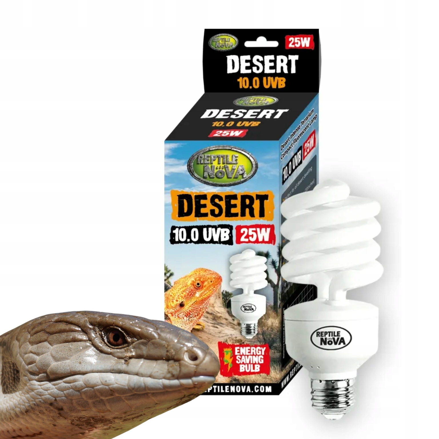 Levně Reptile Nova 10.0 Uvb 25W Zářivka pro pouštní a stepní plazy U