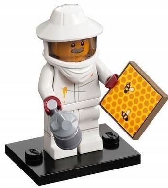 Lego Minifigur col21-7 Beekeeper Figurka Včelař Nová Figurka