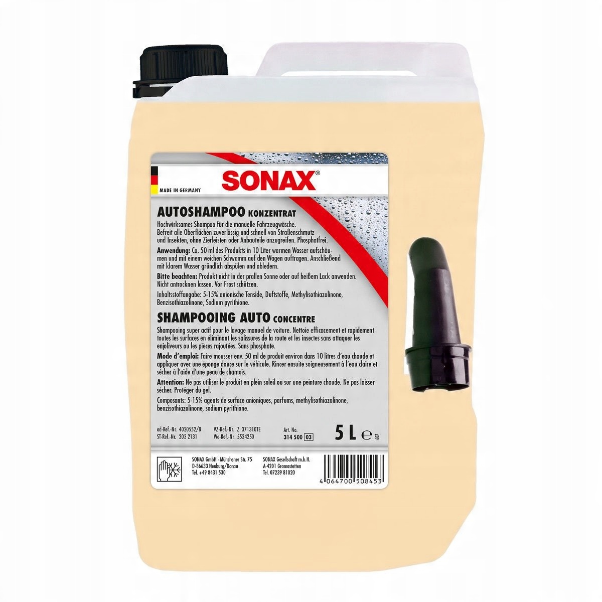 

Sonax Szampon nabłyszczający. Koncentrat 5L