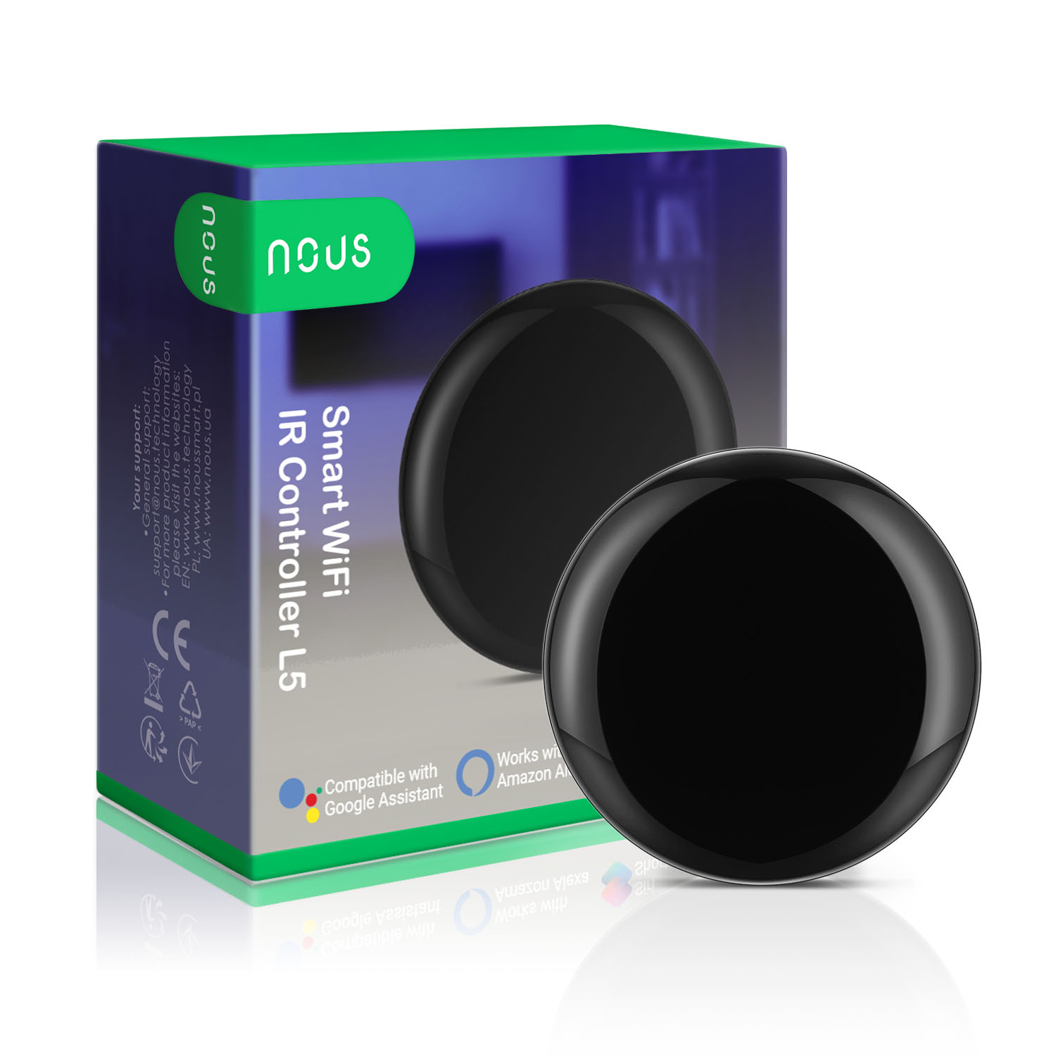 

Nous Smart Remote Uniwersalny Pilot Ir WiFi Tuya
