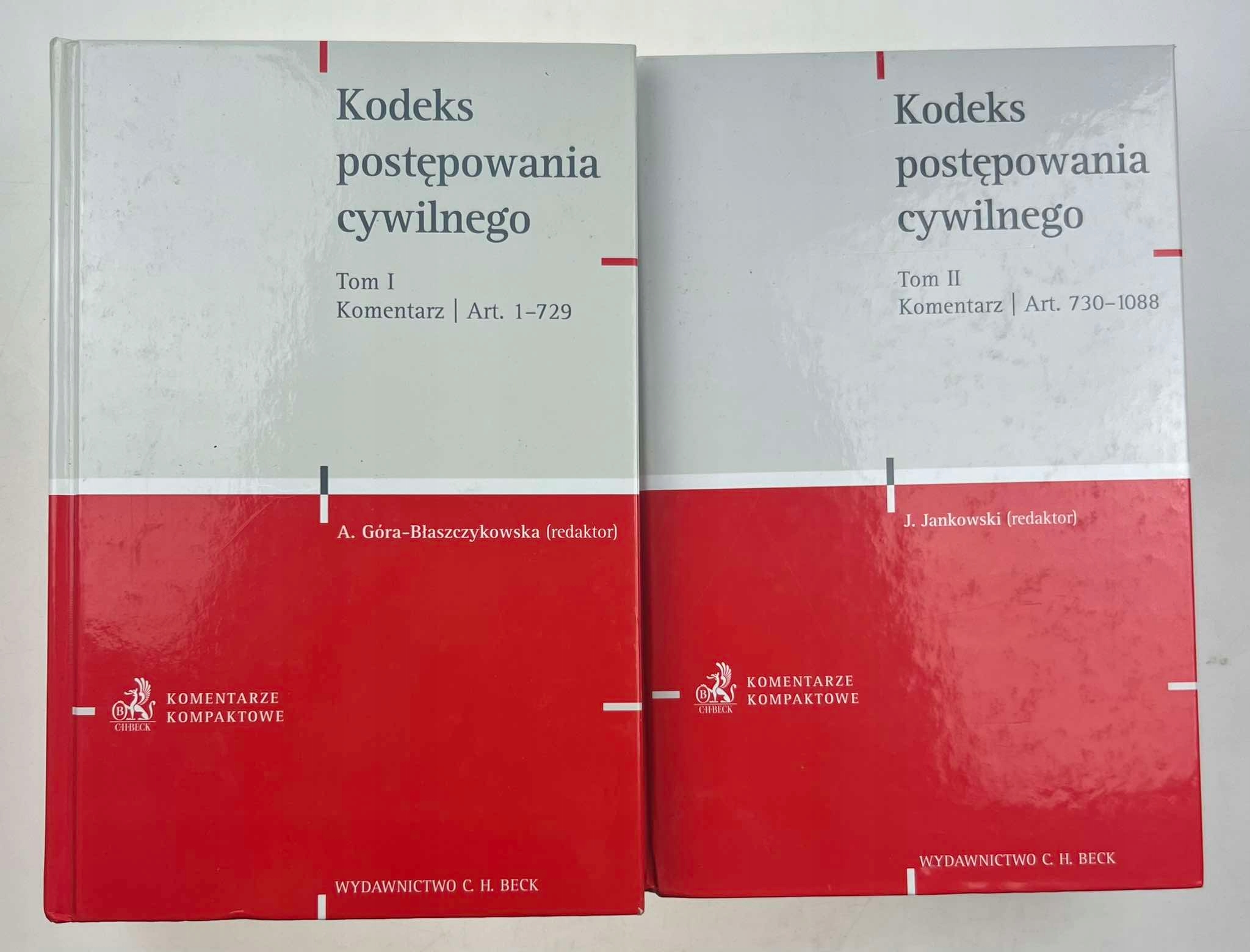 Kodeks powstępowania cywilnego Tom I i II