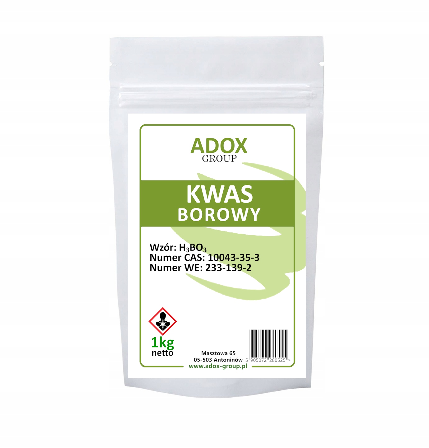 

Kwas borowy 1kg Adox