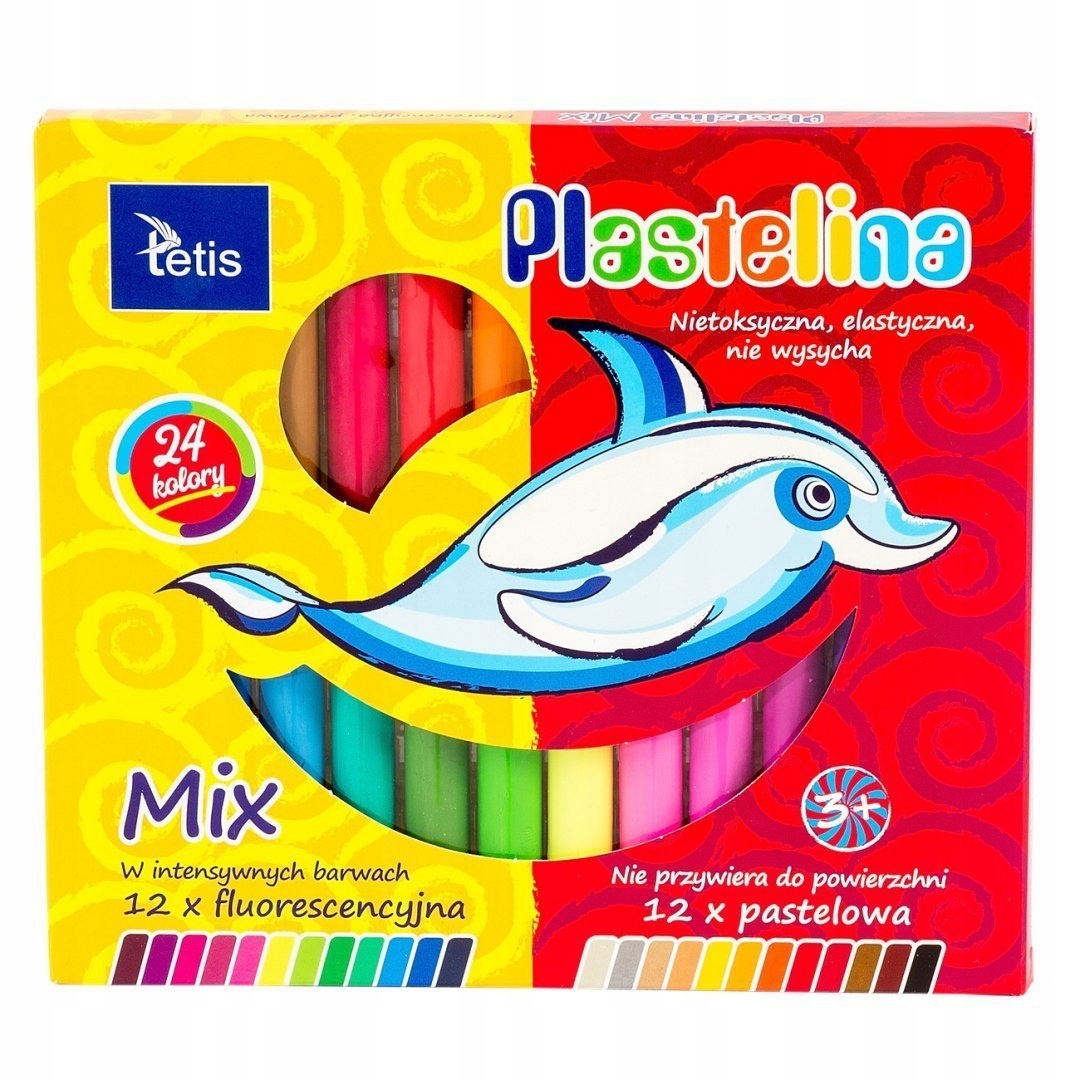 Plastelina Tetis 24 kolory