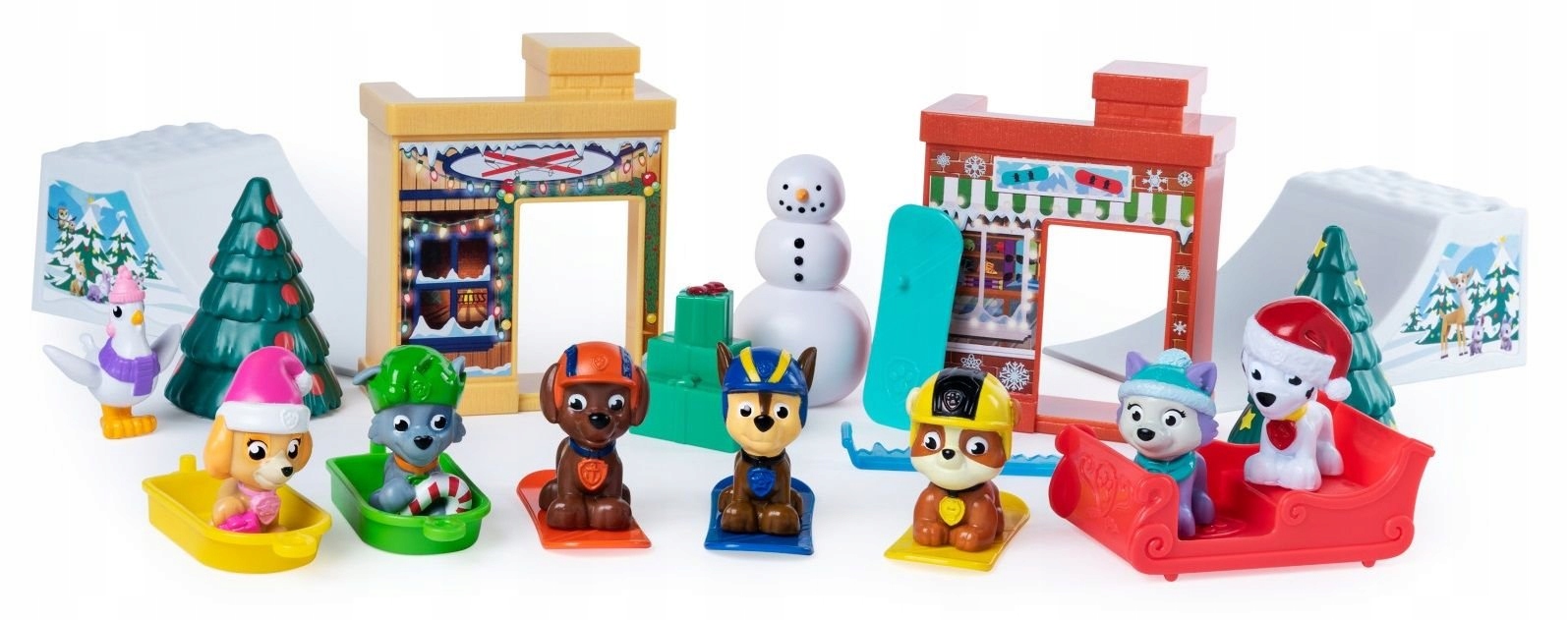 Адвент-календарь Paw Patrol Spin Master, фигурки и зимние аксессуары, от 2 лет — фото 3