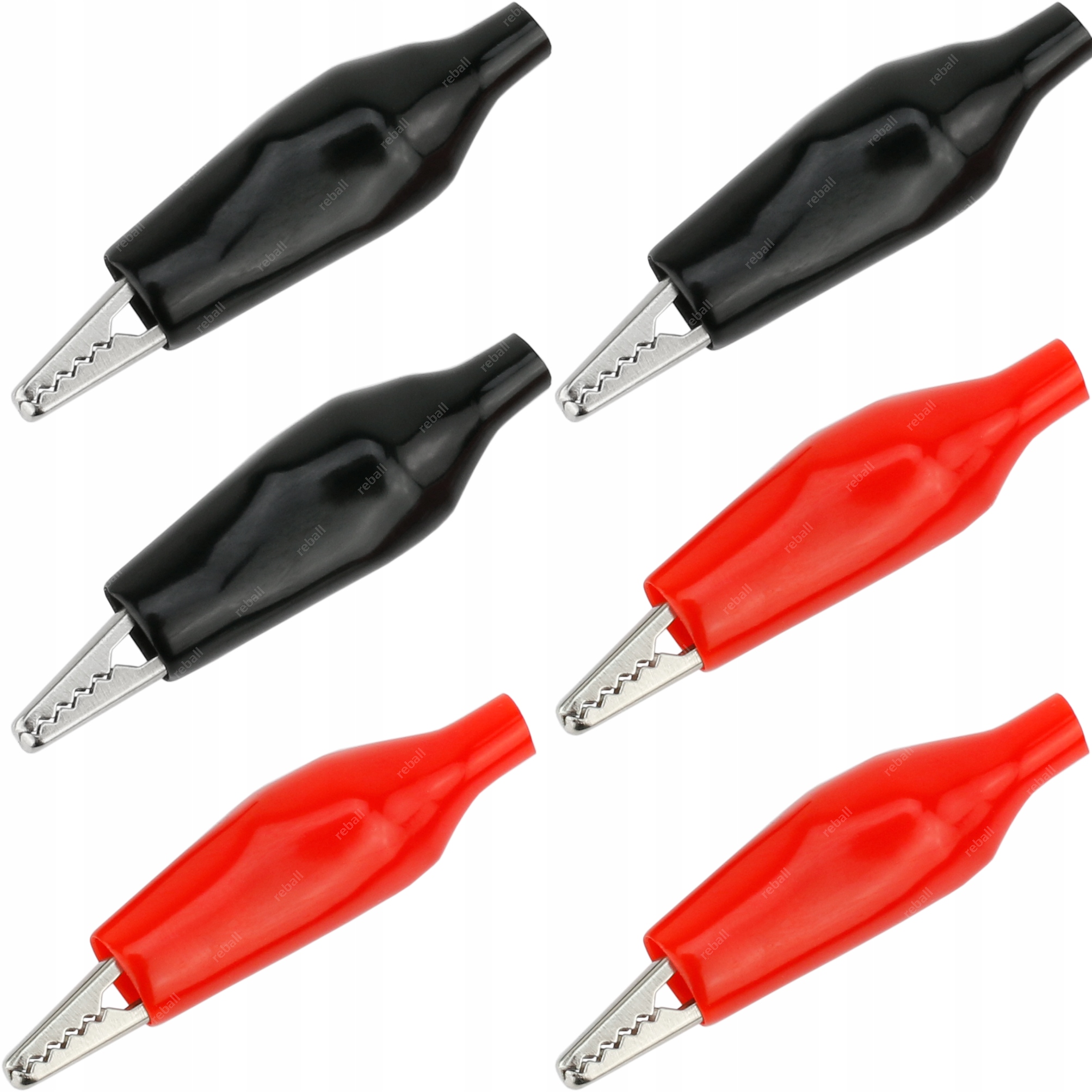 

6SZT Hq Krokodylek MIX 44mm Izolowany Na Kabel