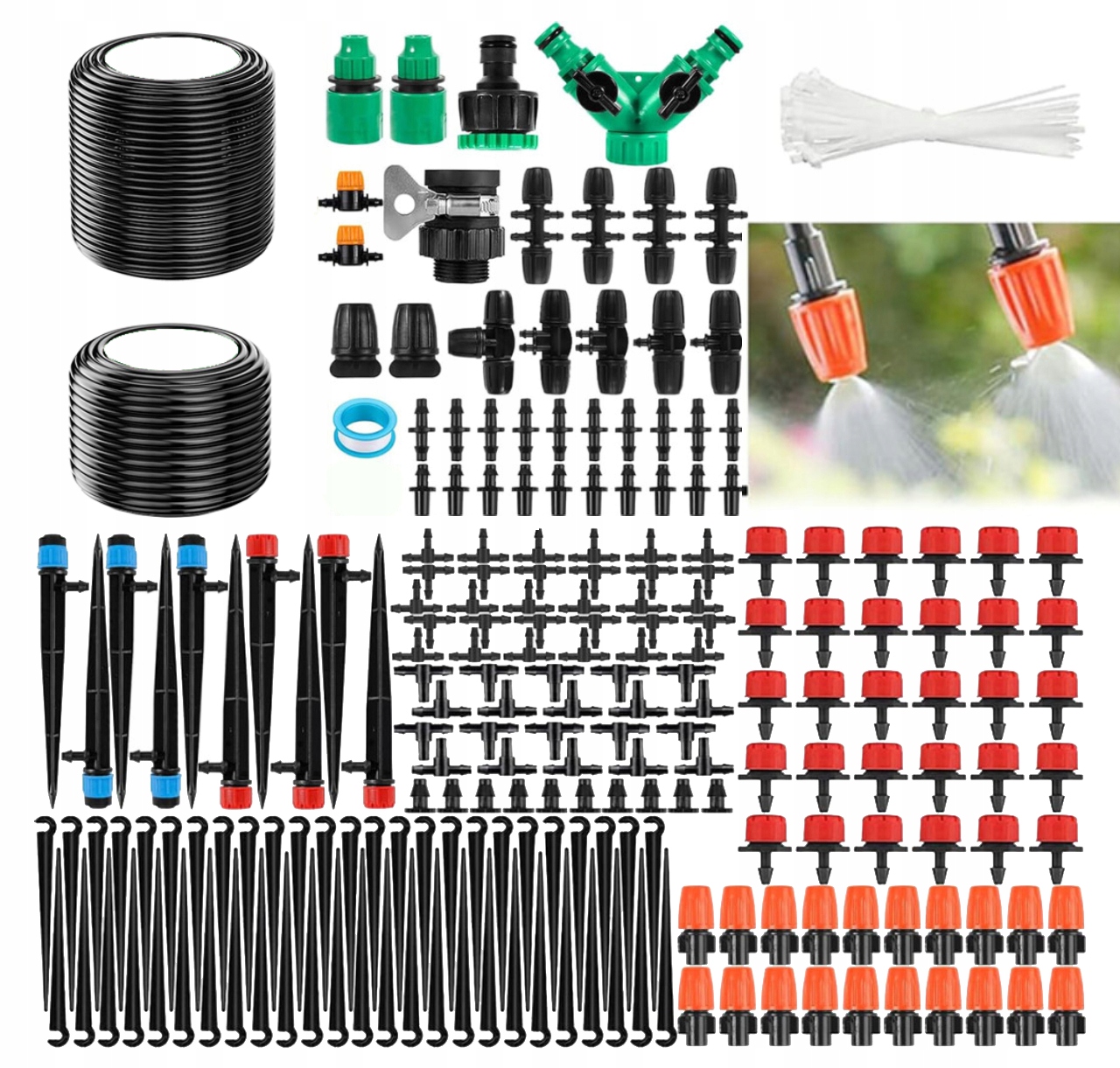 Sada Automatického Zavlažování Pro Trvalé Zavlažování, Kapkové Zavlažování 50 M 15 M
