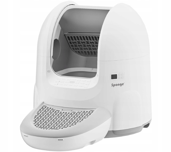 Levně Kočičí Toaleta s automatickým čištěním Sponge Pet Litter Box 12L Bílá
