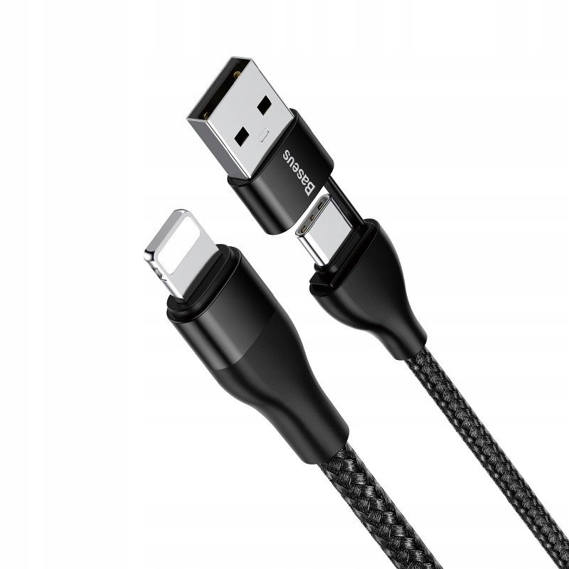 

Kabel Usb-c + Usb do Lightning Baseus Pd 18W 1m