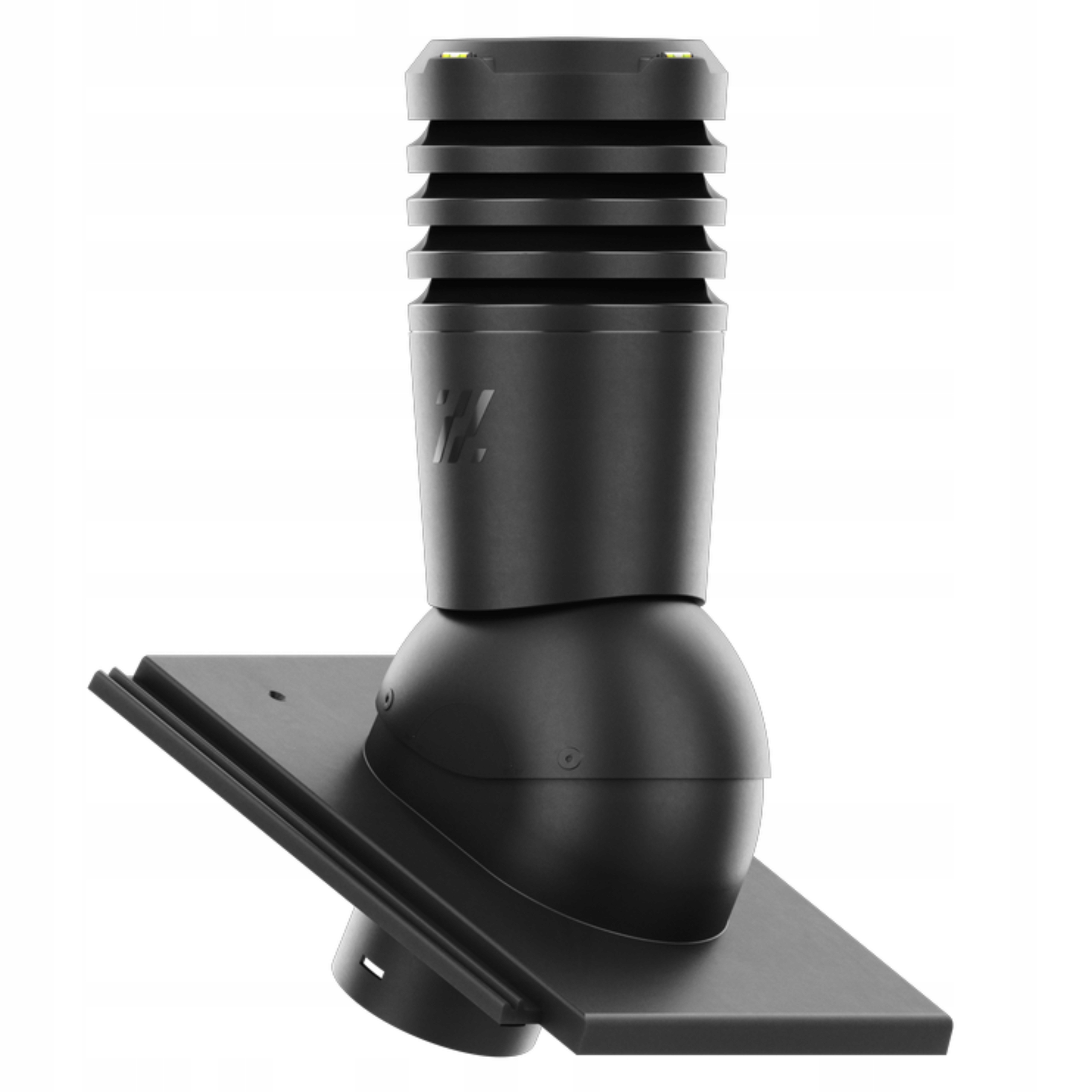 Větrací komín ECO125, taška Braas Teviva Black