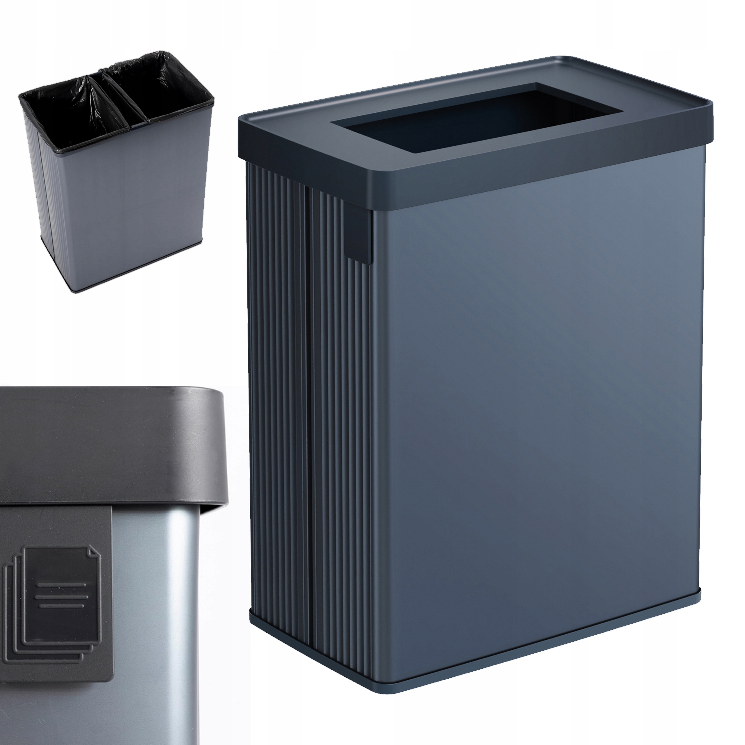 Kosz na śmieci Curver Verto 54L niebieski