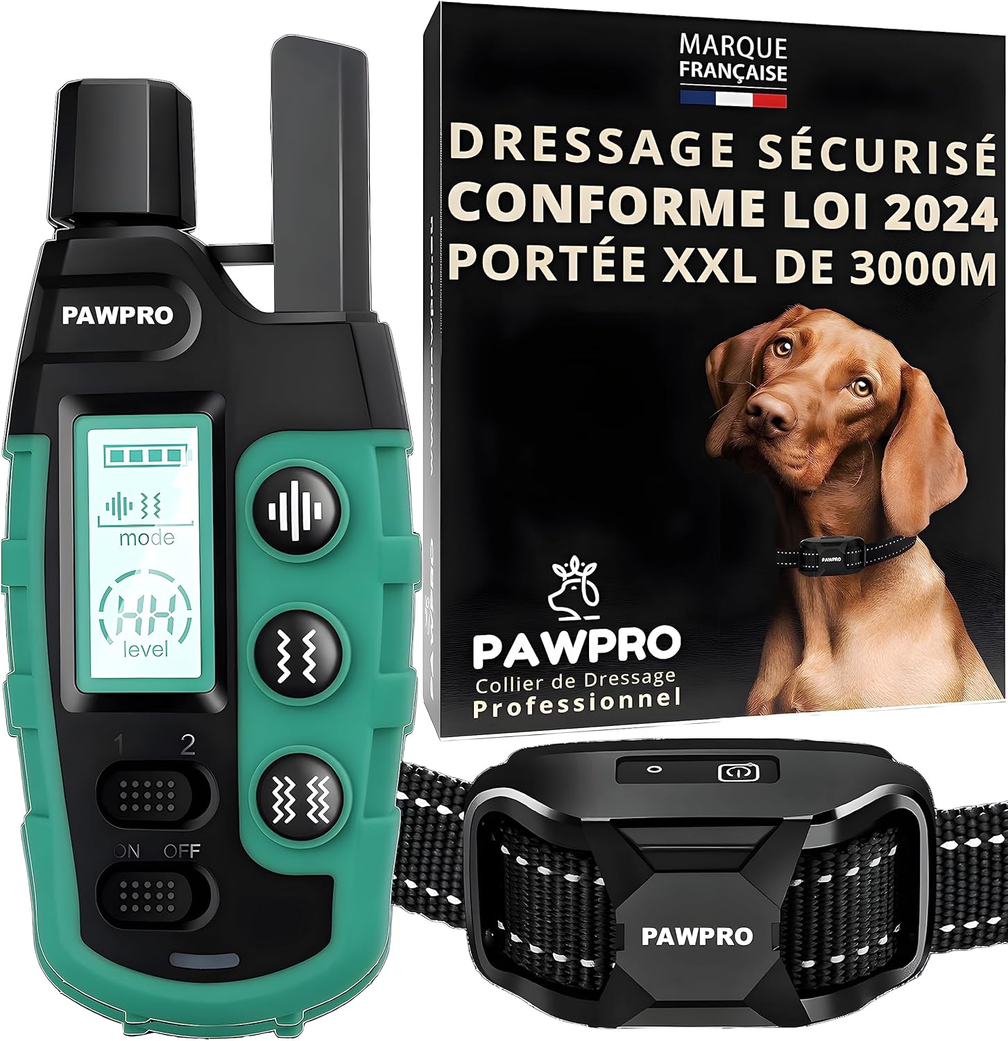 Obroża treningowa Pawpro dla psów XXL zasięg 3km – Model Ultimate