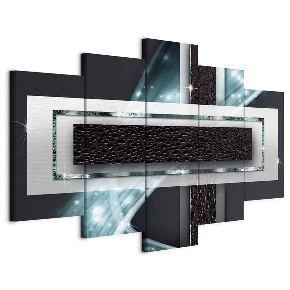 Obraz 5 Dílů Triptych Abstrakce Moderní Dekorace Do Obývacího Pokoje XL 200x100