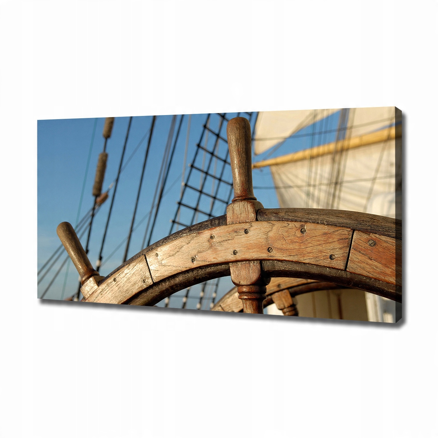 

Foto obraz na płótnie Ster na jachcie 120x60 cm