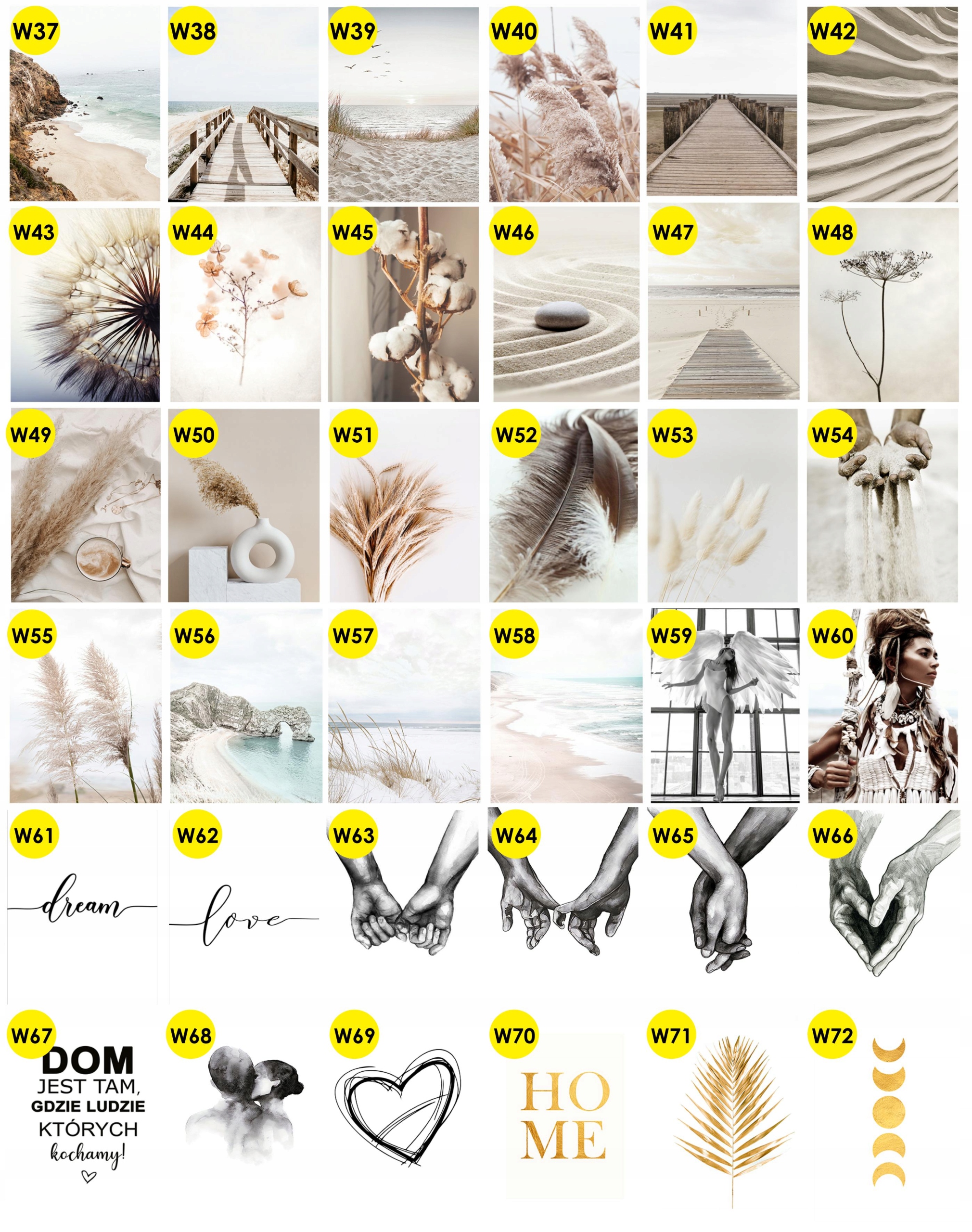 21x30 A4 PLAKATY BOHO DŁONIE MIŁOŚĆ LOVE PAMPAS NOWOCZESNE WZORY DUŻY WYBÓR Nazwa PLAKATY BEZ RAMEK