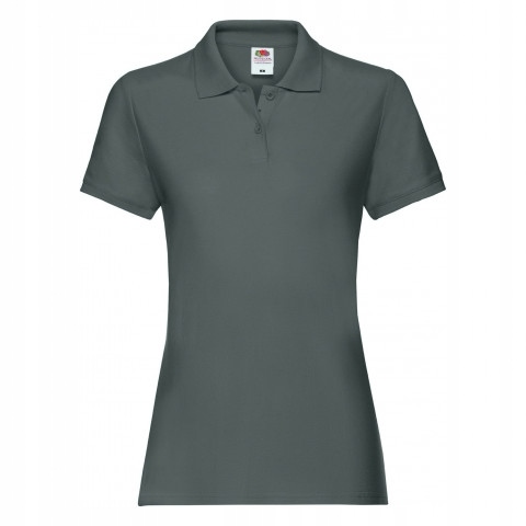 

Koszulka damska Premium Polo FruitLoom Graphite M