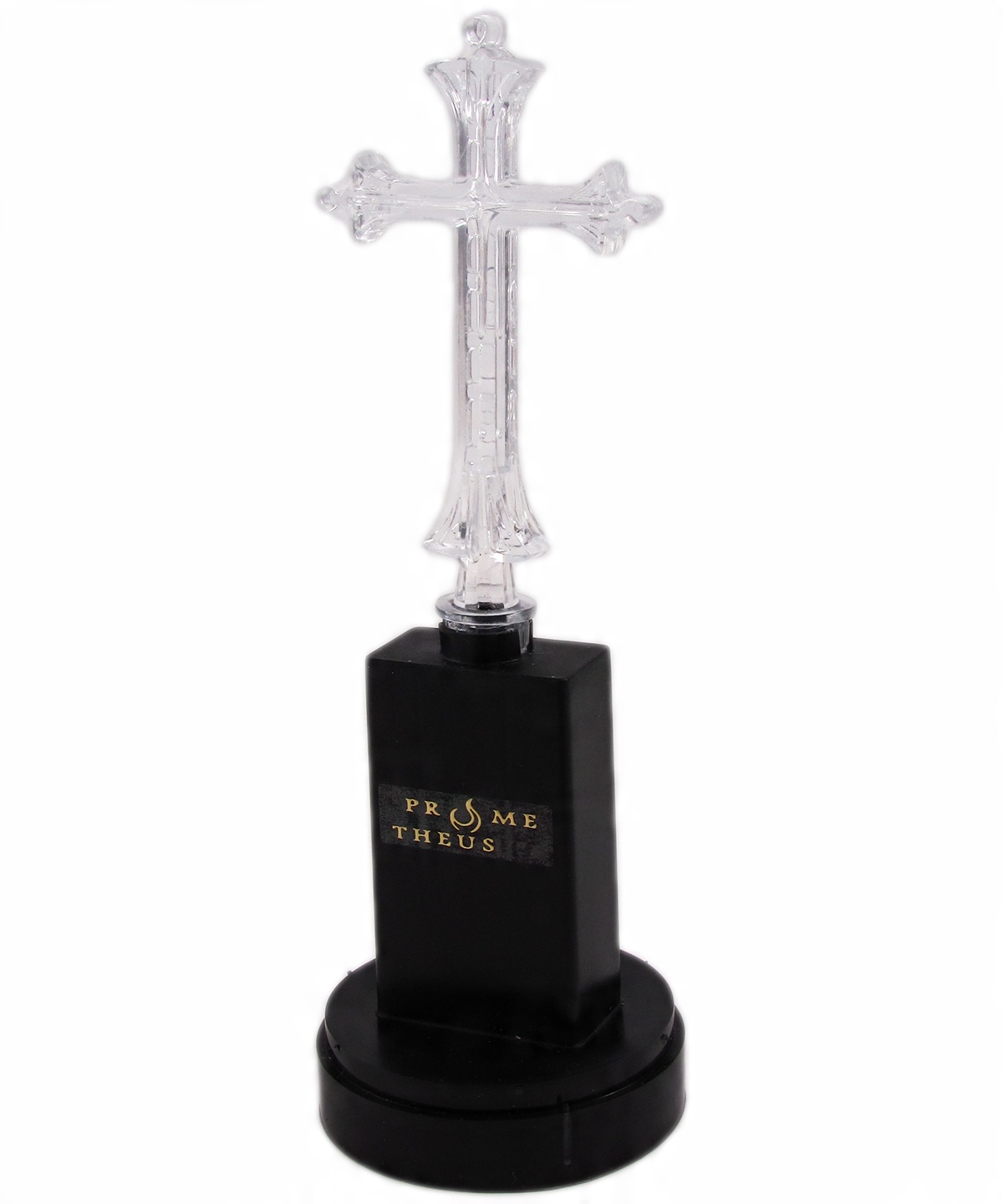 

Duży wkład do zniczy krzyż led znicz czarny 18cm