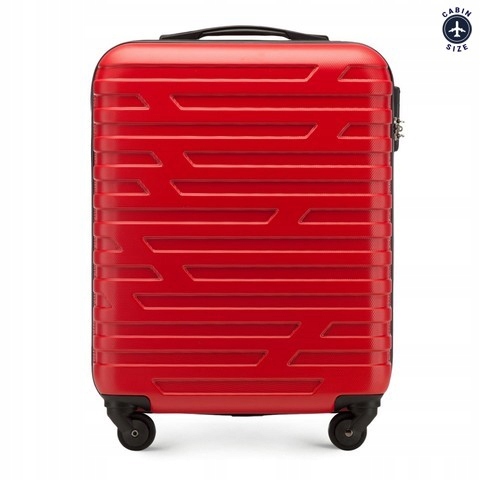 Walizka Wittchen na samolot kabinowa twarda mała 54x39x23 czerwona