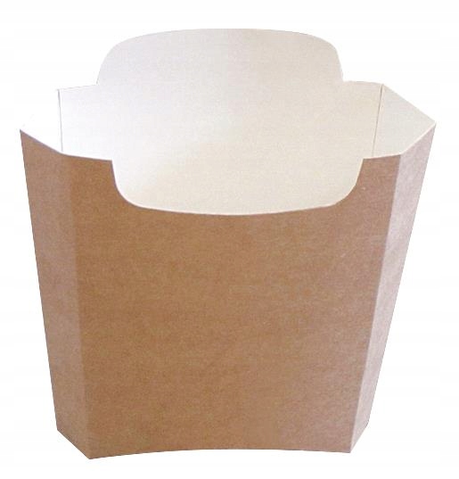 Pudełka pojemniki papierowe na frytki 100g 100szt