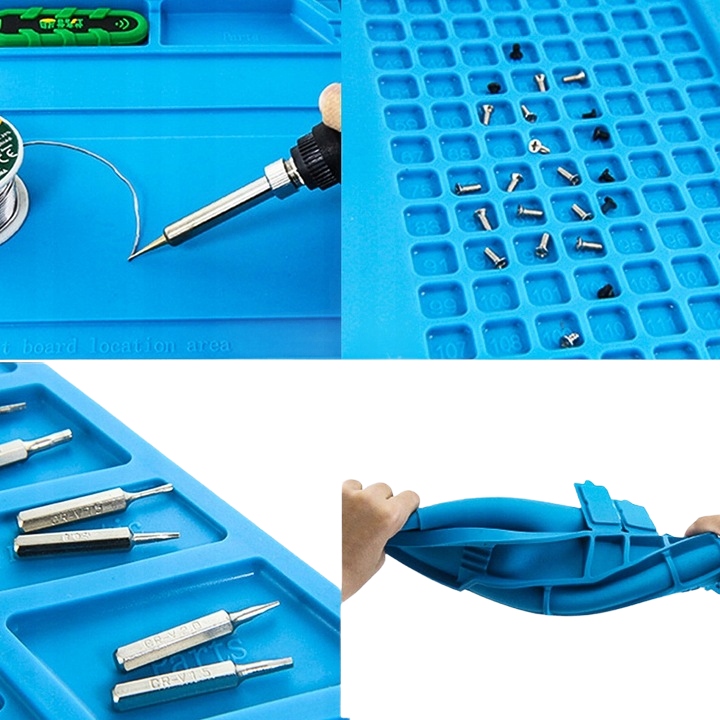 Mata SILIKONOWA do lutowania serwisowa do 500°C MAGNETYCZNA 45x30CM XL Marka Inna