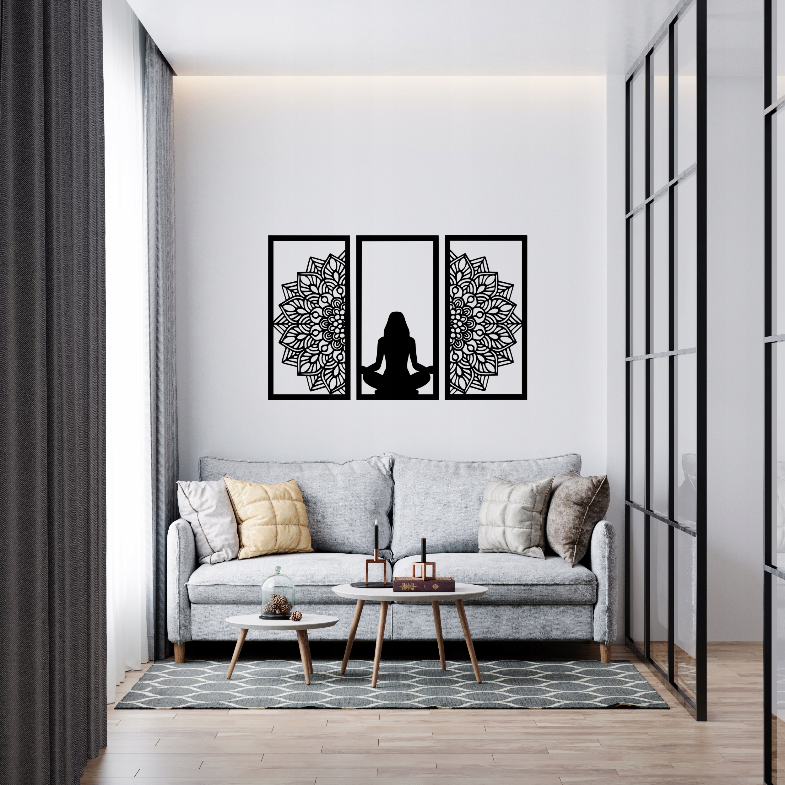 MANDALA Naklejka obraz na ścianę A06 115x73 Marka Deccart