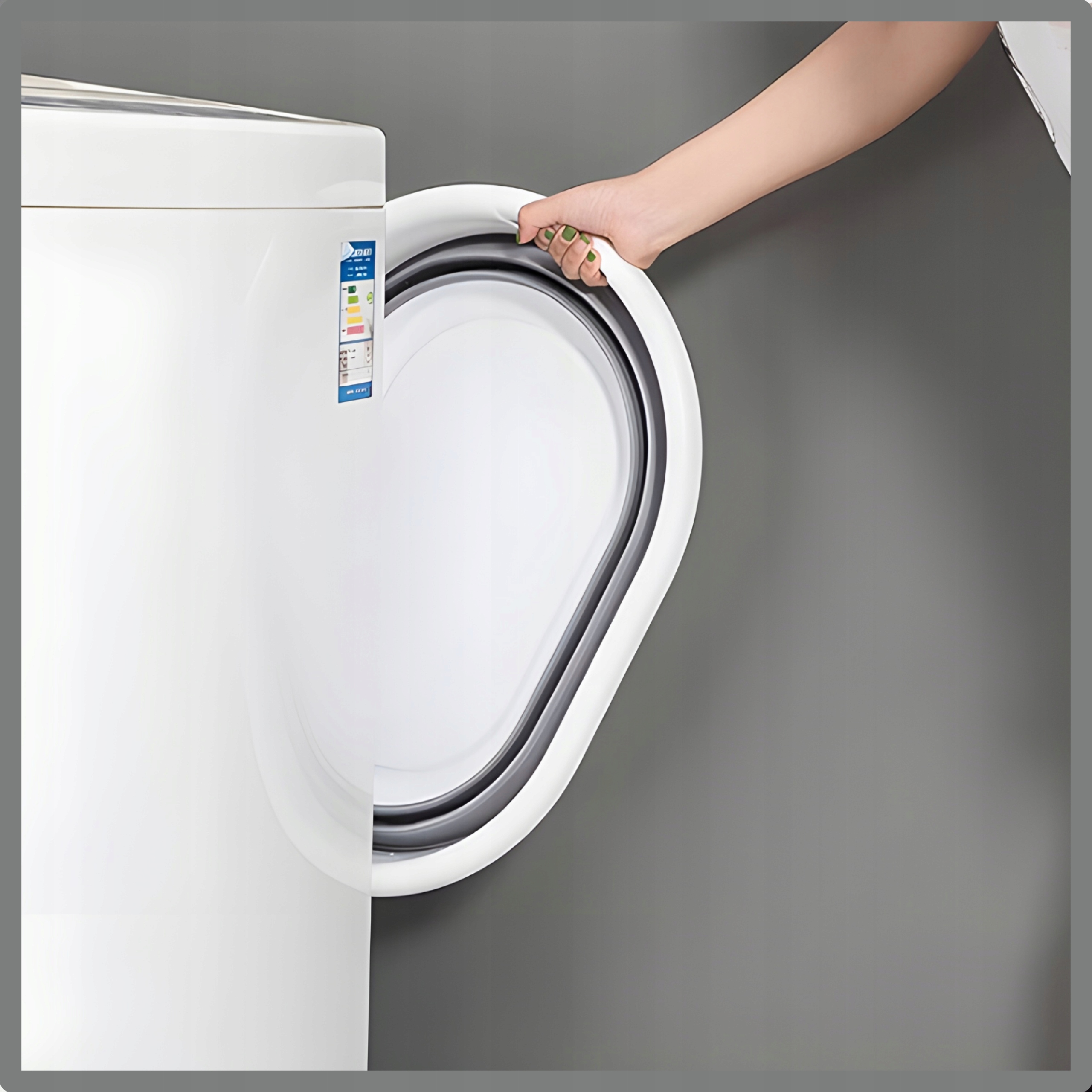 KOSZ NA PRANIE DUŻY SKŁADANY MISKA MIEDNICA wanienka dla dziecka silikonowa Pojemność 25 l