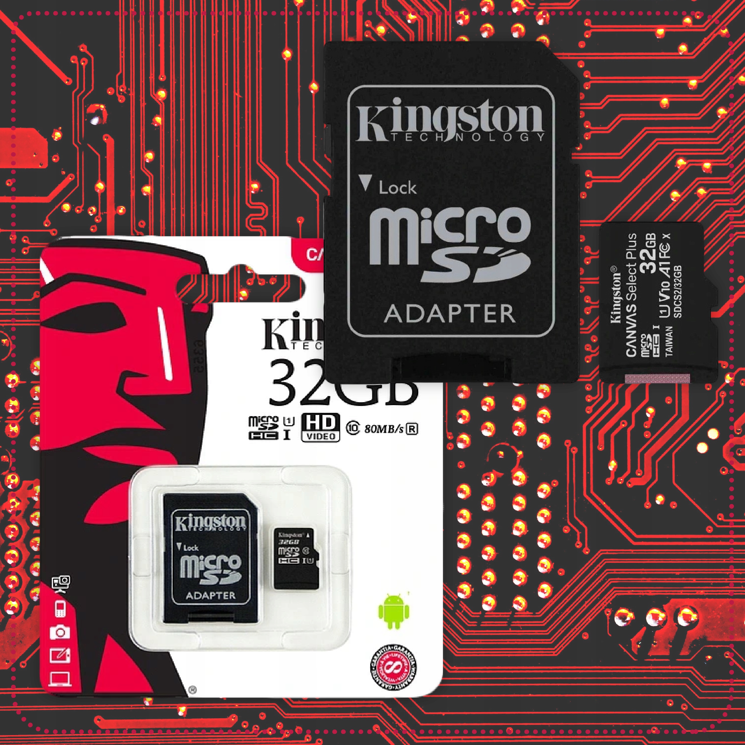 KINGSTON KARTA microSD 32GB MICRO + ADAPTER SD Typ karty SD