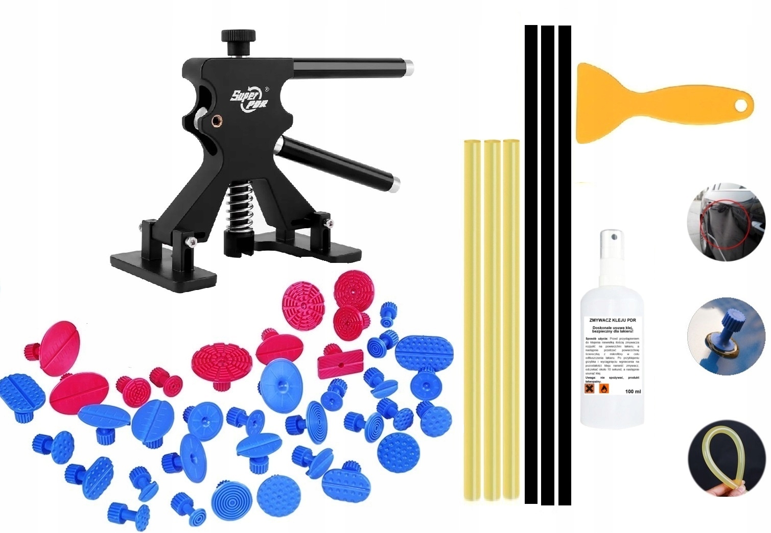 Zestaw usuwania wgnieceń PULLER PDR gradobicie