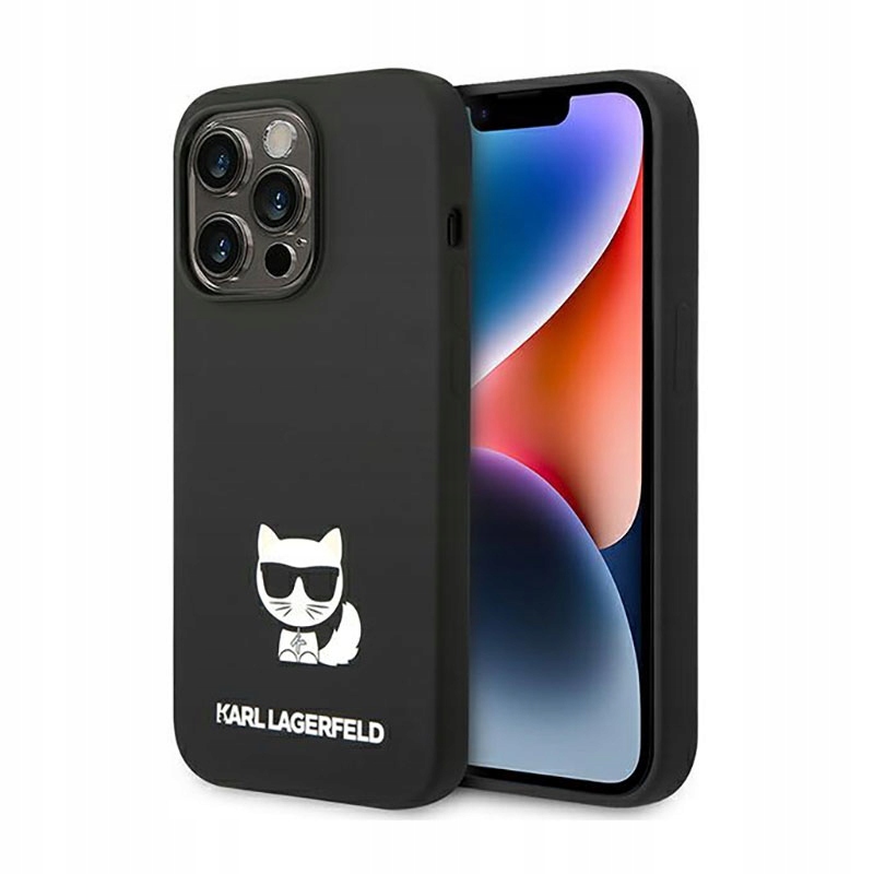 Karl Lagerfeld Choupette Body Pouzdro pro iPhone 14 Pro Max (černé)