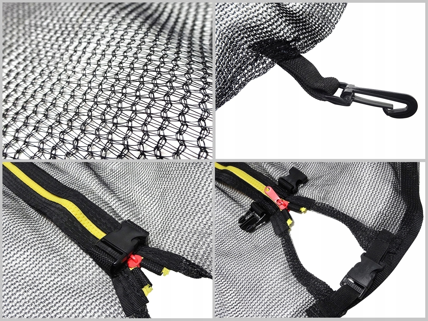 Siatka do trampoliny ZEWNĘTRZNA 300-312 cm 180CM 6 SŁUPKÓW MOCNA TRAMPOLIN Marka inna