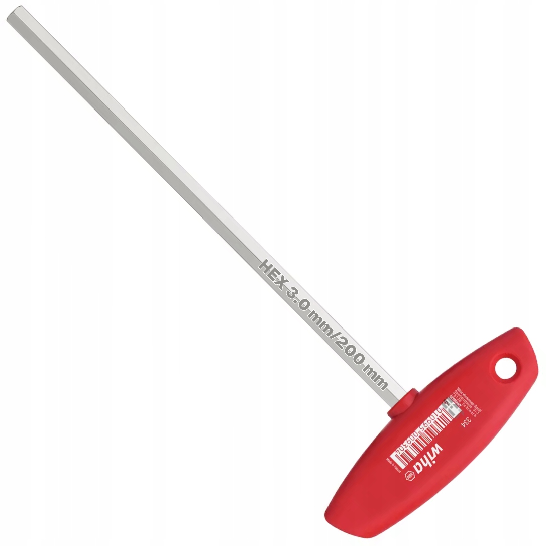 Wiha 00910 Klucz Trzpieniowy T-kształtny Classic Imbusowy 3.0 mm 200 mm
