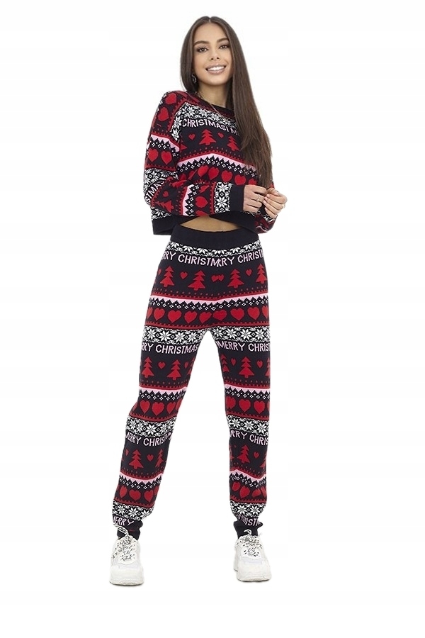 SWETER ŚWIĄTECZNY ZESTAW Z SPODNIAMI ŚWIĄTECZNE S Marka Brave Soul