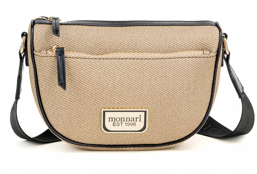 Monnari Torebka Damska Listonoszka Łódka Beż Brąz Crossbody Sportowa