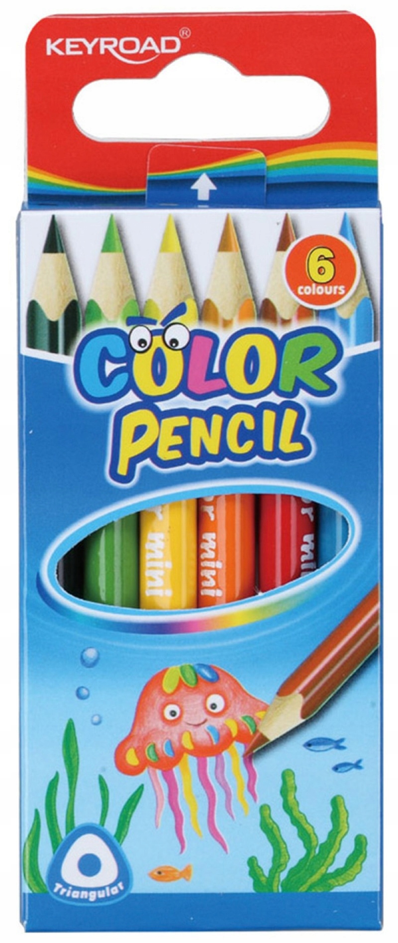 

Kredki ołówkowe Mini trójkątne 6szt mix kolorów