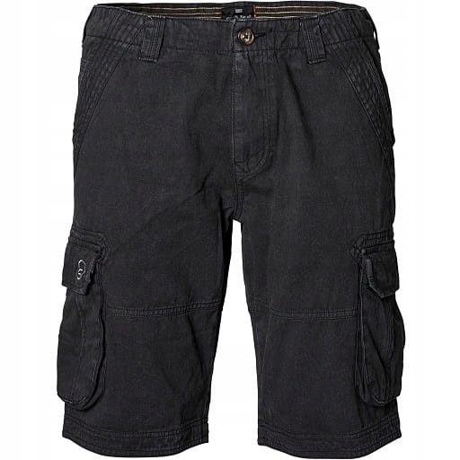 Replika 99868B Velké šortky Kapsáče Černé 44