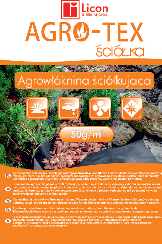 

Agrowłóknina 50G Czarna 1,6M/ 5M Agro-tex