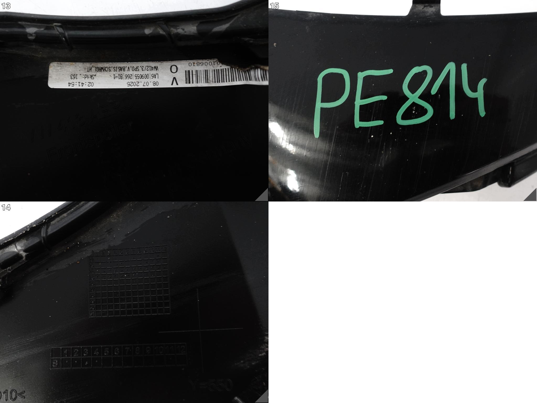 VW ID7 ID.7 14A 23- SPOILER moulding accessories W bumper front 14A805903