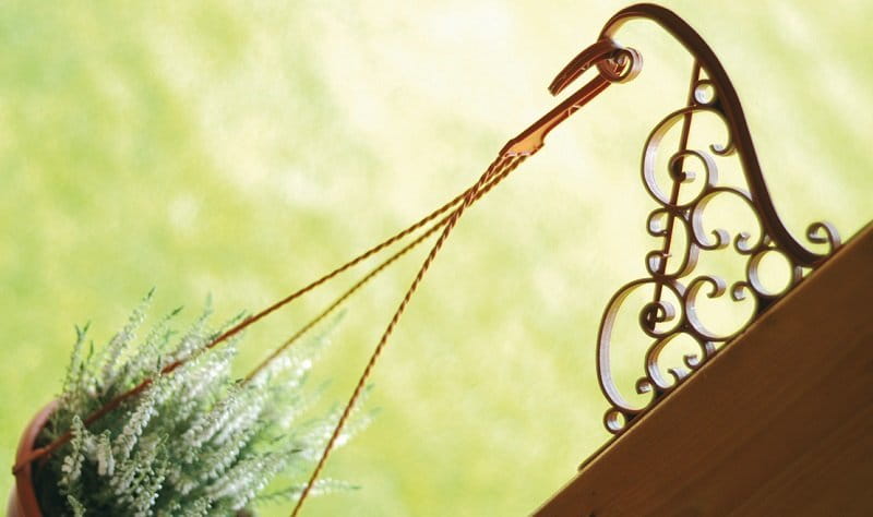 Uchwyt na doniczki wiszące wieszak biały 10 szt. Marka Prosperplast