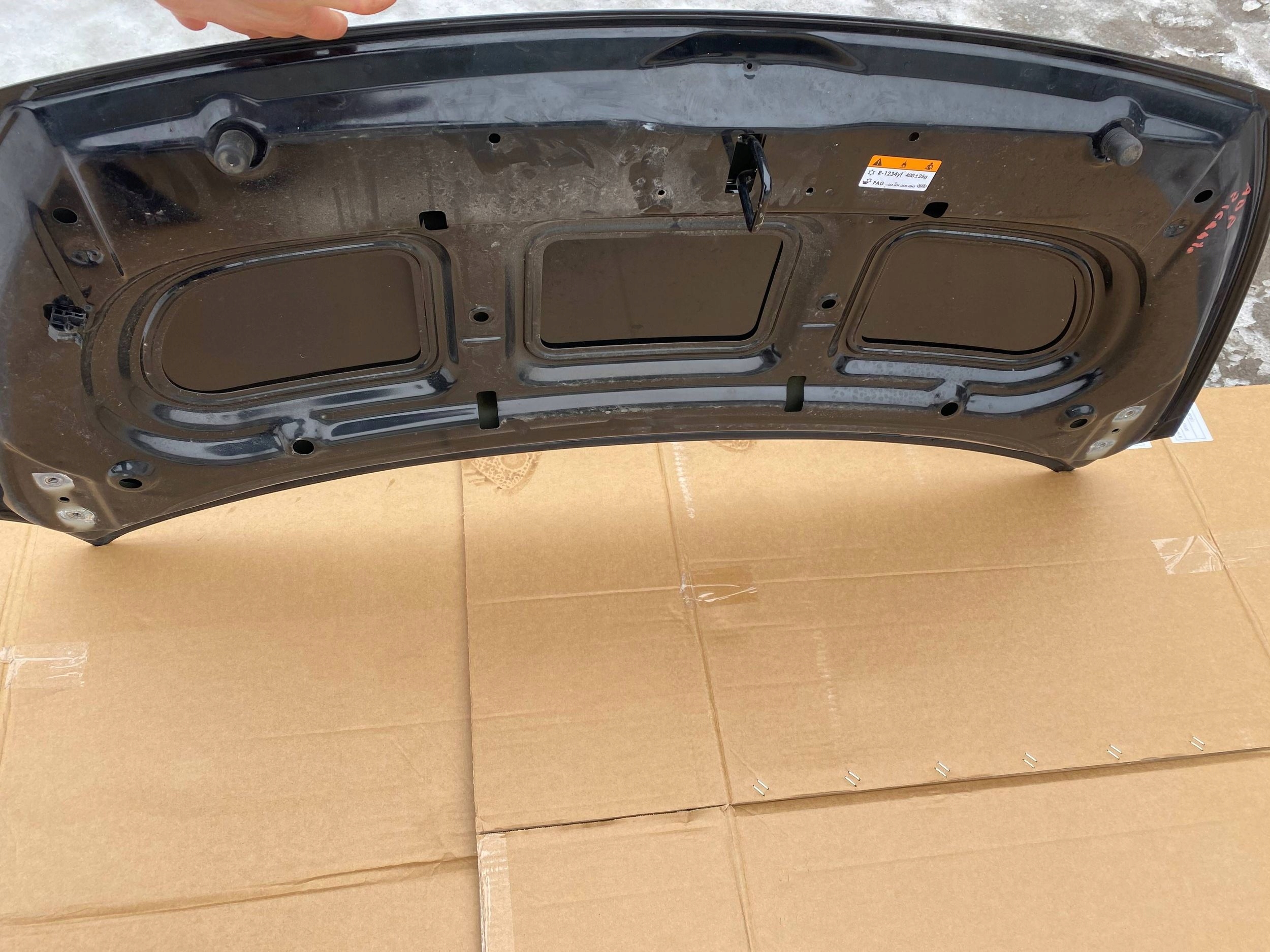 KIA PICANTO III originál complete bonnet cover front ABP black