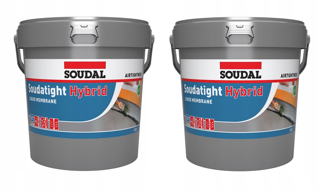 Soudal Soudatight Hybrid dažďová a plynotesná membrána 6 kg, šedá 2ks