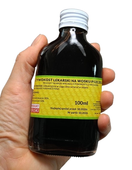 Żywokost lekarski na wosku pszczelim 100 ml